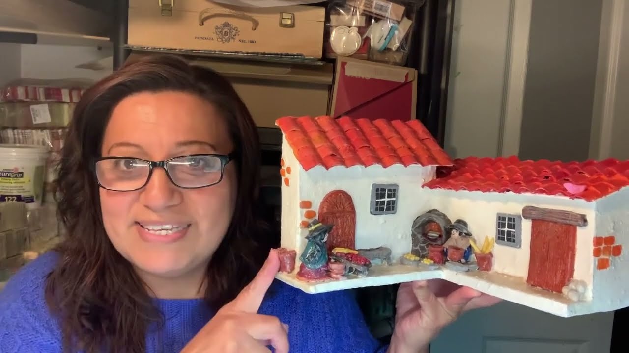 Tutoríal # 145.  Casita andina. Paso a paso.  En reciclaje ♻️