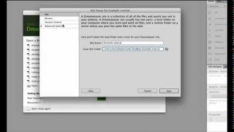 Dreamweaver CC Tutorial   Part 1   Defining a site