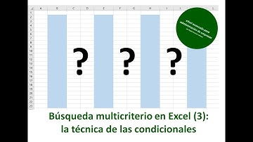 Cómo buscar con varios criterios sobre varias columnas en Excel (3): la técnica de los condicionales