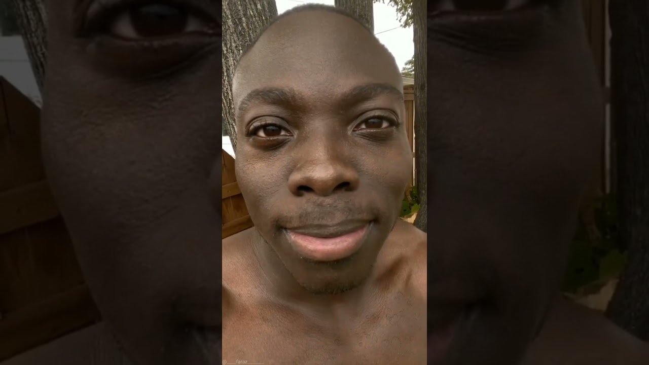 black man but teeth is white son funny 😝😝video