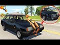 Повреждения ОТ ЧЕЛОВЕКА НА МАШИНЕ - BeamNg Drive