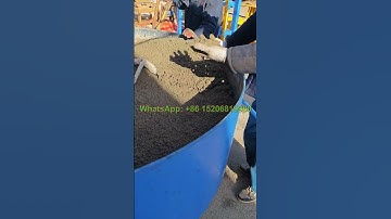 how to use / operate concrete cement pan mixer / mixing machine for block making machine