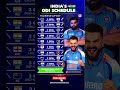 India S ODI Cricket Schedule Revealed Till 2027 World Cup Full Fixtures List Inside Cricket 