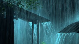 ⚡ Epic Thunderstorm & Rain | Heavy Rain on Tent Roof & Very Powerful Thunder | White Noise 10 Hours