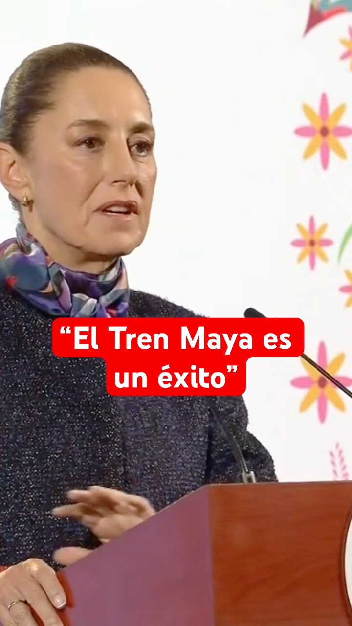 Sheinbaum anuncia mejoras para el Tren Maya en diciembre #shorts