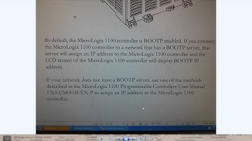 MICROLOGIX 1100 DHCP IP ADDRESSING