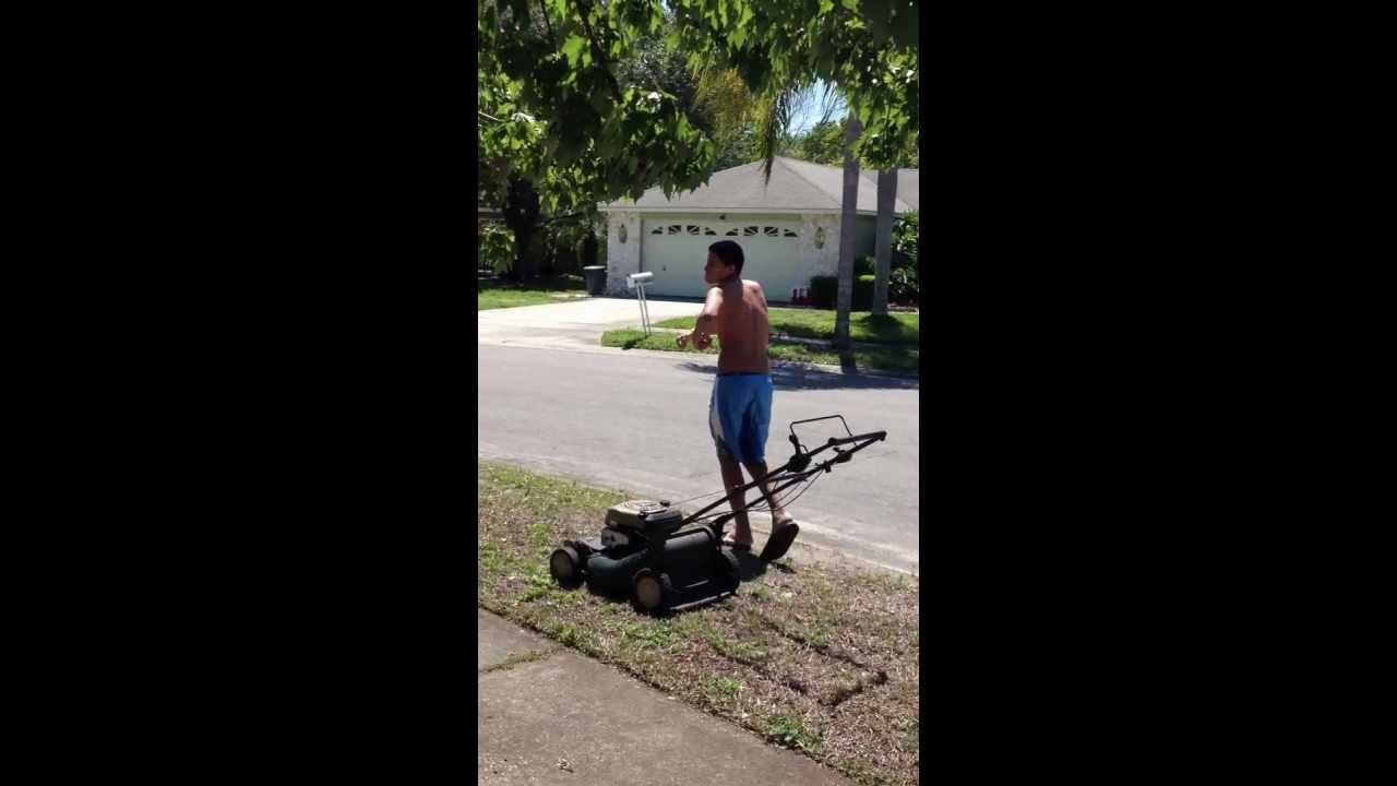 My Mexican Amigo Mowing My Lawn YouTube