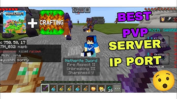 Minecraft+crafting and building best PvP server IP port|minecraft best pvp server 1.21 || PvP server