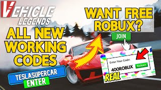 Vehicle Legends Codes *All Working Codes March 2021* - Free Robux Giveaway