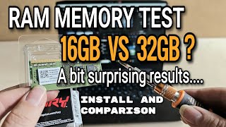 16GB VS 32GB RAM MEMORY UPGRADE. A BIT SURPRISING RESULTS | LENOVO GAMING 3 LAPTOP |