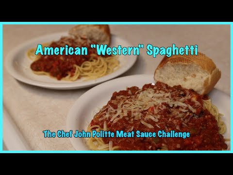 American Western Spaghetti (the Chef John Politte meat sauce challenge)