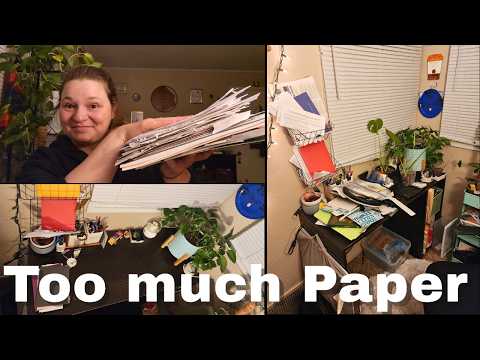 My Desk is DROWNING in Paper | Here's What Actually Helps Me
