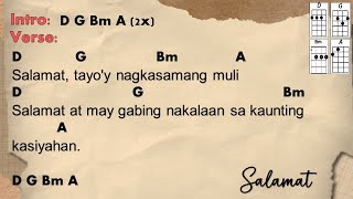 Miss Oli: Salamat - The Dawn - Key of D