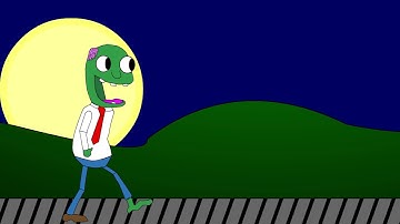 Walk Cycle 2D Animation for Niles the Zombie Nombie