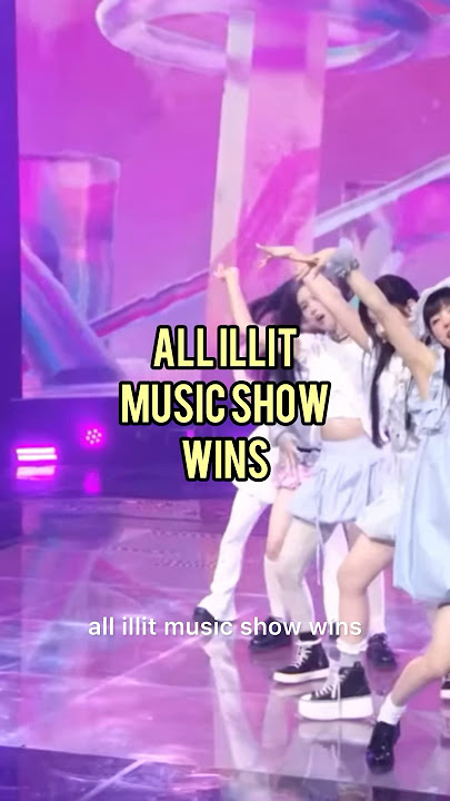 All illit music show wins (from debut to jellyous) #illit #kpop #magnetic #jellyous #dothedance