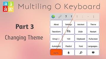 03 Theme️ - How to change Theme in Multiling O keyboard