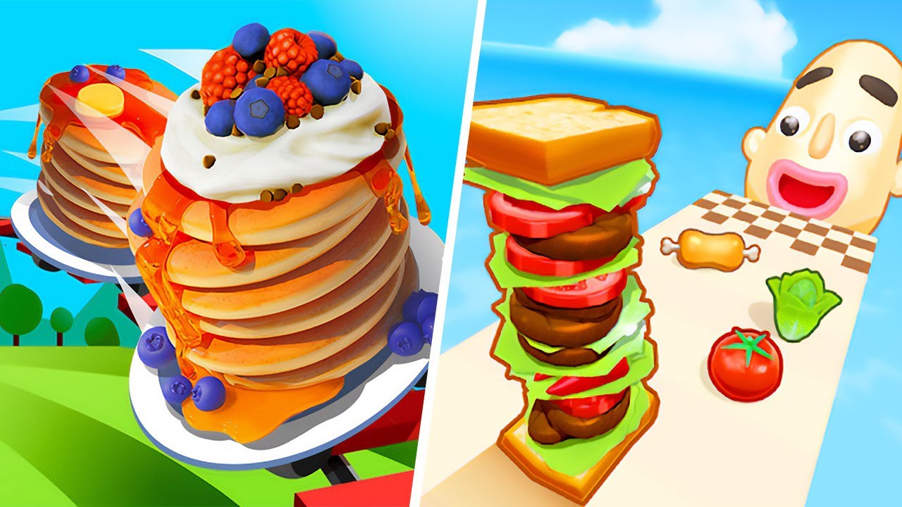 Pancake Run | Sandwich Runner - All Level Gameplay Android,iOS - NEW BIG APK UPDATE