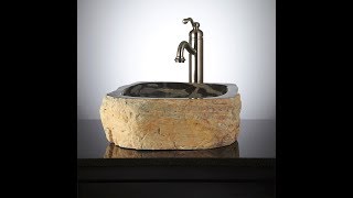 25 Natural Stone Sink Design Ideas