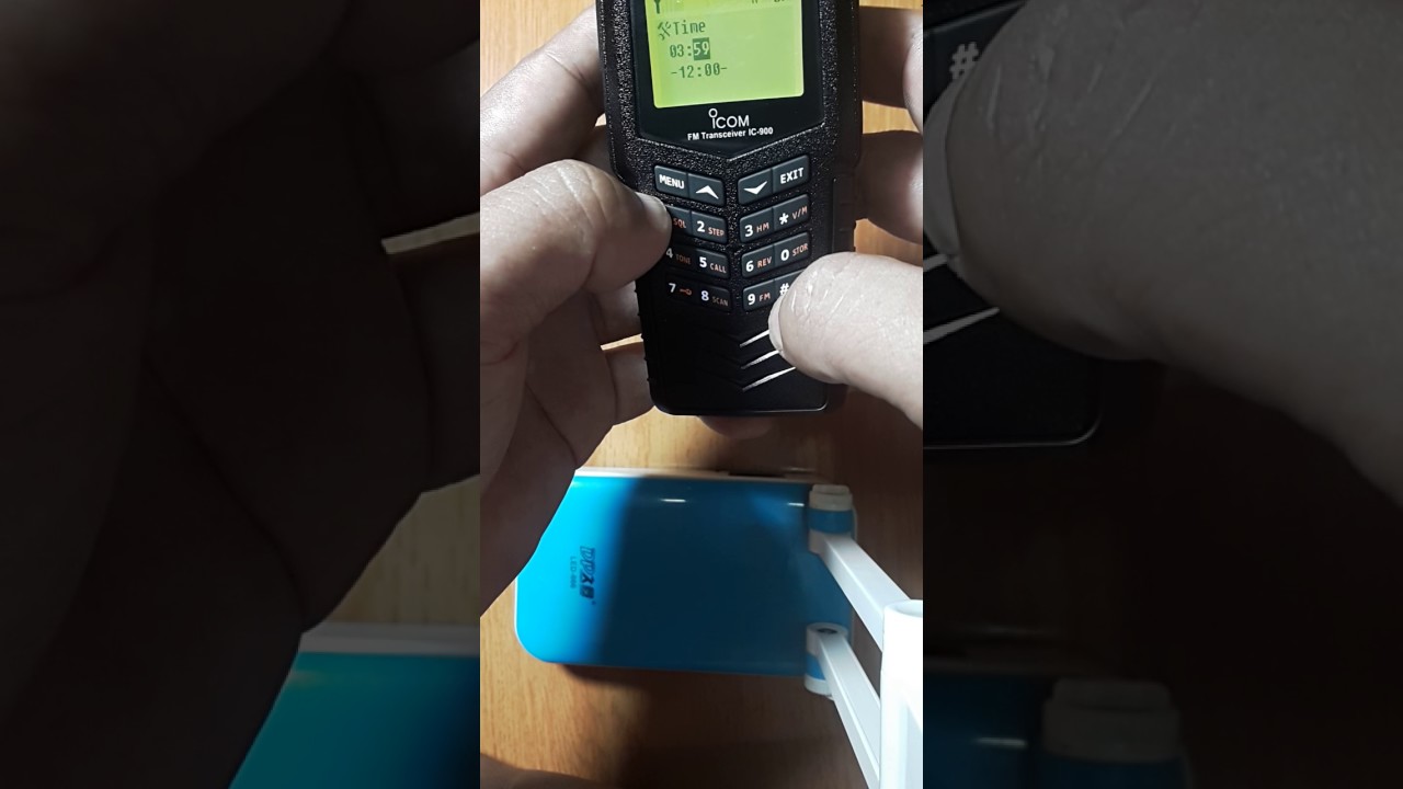 วิธีตั้งวันเวลา ICOM V900