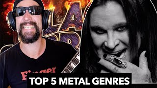 Top 5 Metal Genres