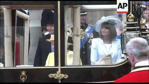 The Queen and Prince Philip, Charles and Camilla a...