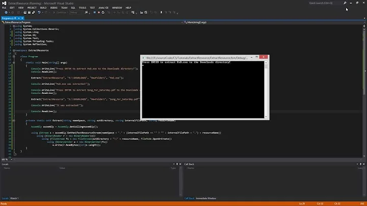 C# How To Extract an Embedded Resource from an Assembly