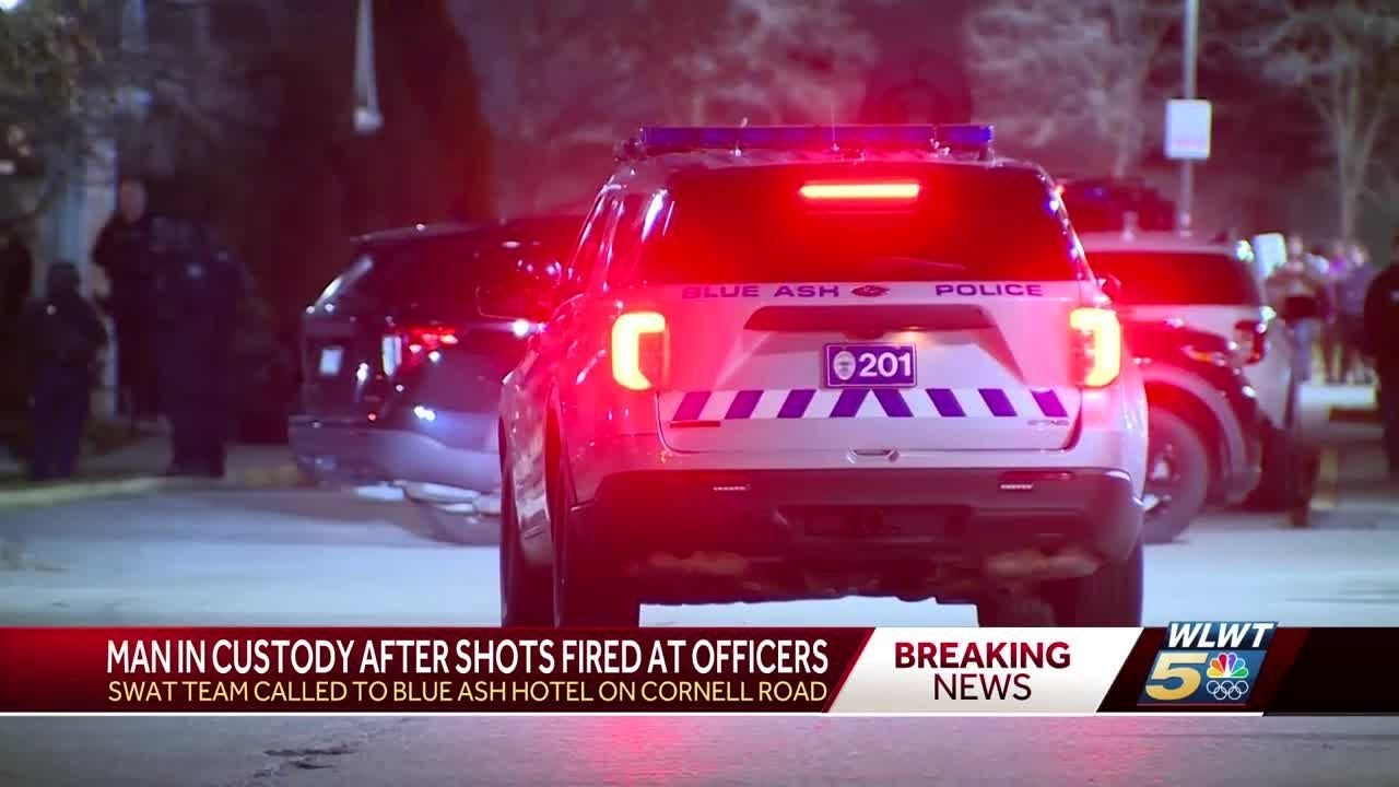 Police: Man in custody after firing shots at officers inside Blue Ash ...