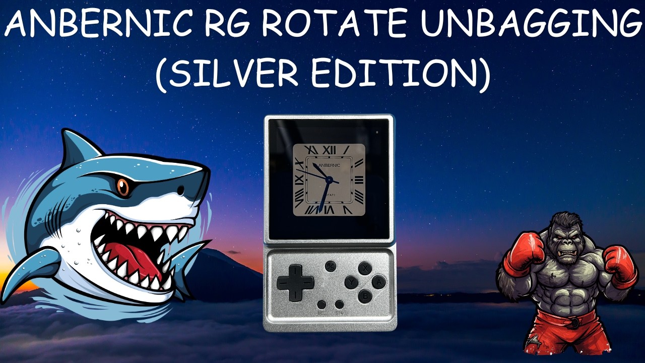 ANBERNIC RG ROTATE SILVER UNBAGGING - YouTube