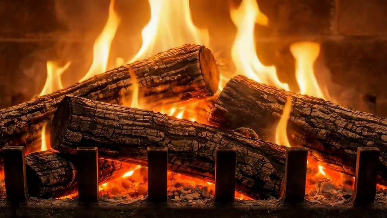 🔥 Тепло Каминa, Спокойный Треск и Атмосфера для Глубокого Сна 4K