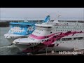 Silja Galaxy Close Call On Baltic Princess In Hard Wind 22 02 2020 Mariehamn Åland