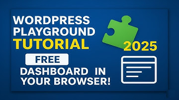 Run WordPress Free in Your Browser! 🚀 Full Playground Dashboard Tutorial 2025 (No Hosting Needed)