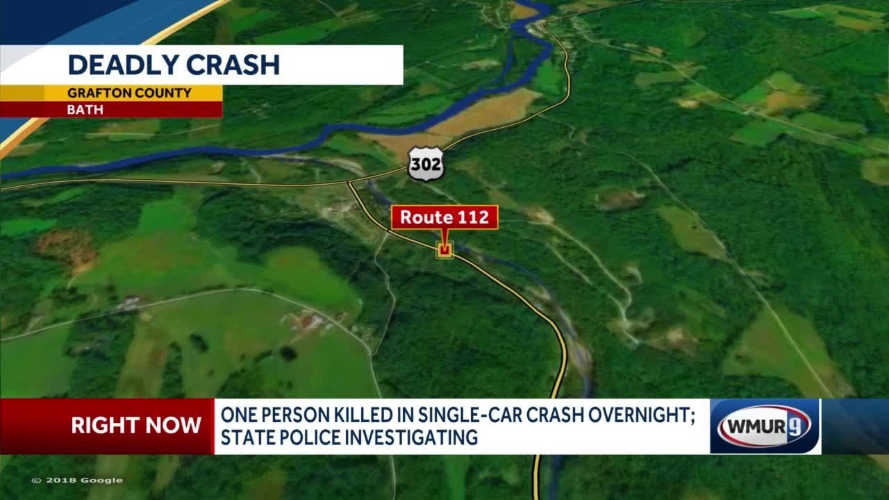 1 killed in singlecar crash in Bath YouTube