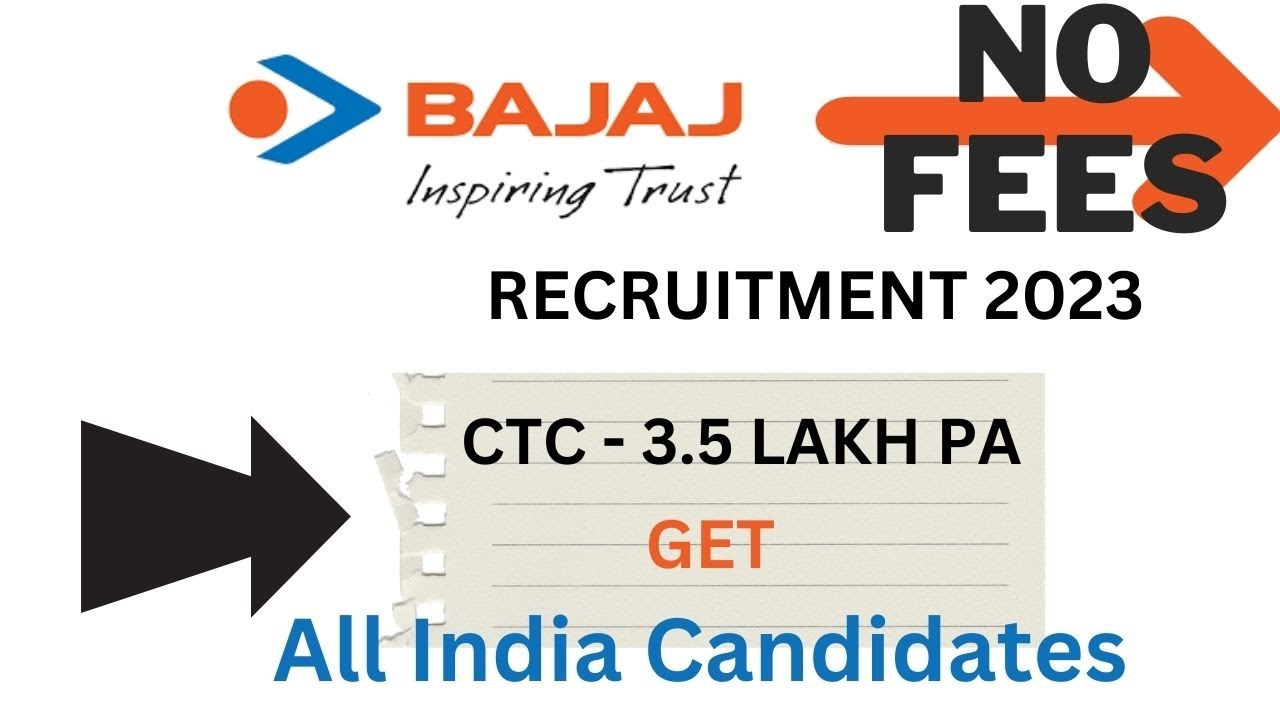 Bajaj Electricals Limited Recruitment 2023 | All India Candidates ...