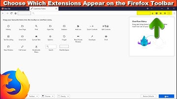 How to Choose Which Extensions Appear on the Firefox Toolbar on Windows