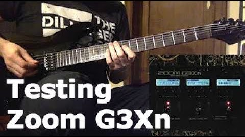 Testing Zoom G3Xn looper and rhythm