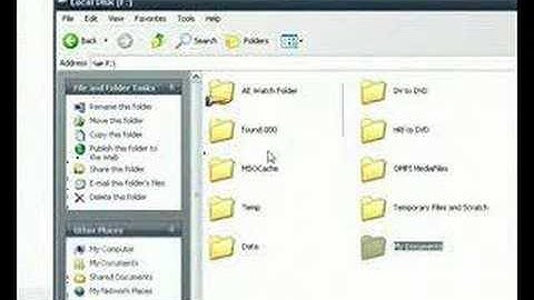 Moving My Documents Folder in Windows XP