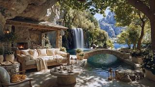 Relaxing Waterfall Sounds & Birds in a Peaceful Nature Retreat | 4K | 4 Hours
