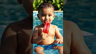 What's your favorite flavor of popsicle?          #baby #art #eating #bhojpuri #comedy #pool #memes