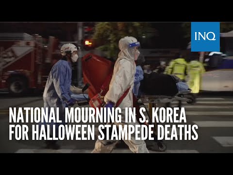 National mourning in S. Korea for Halloween stampede deaths