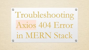Troubleshooting Axios 404 Error in MERN Stack