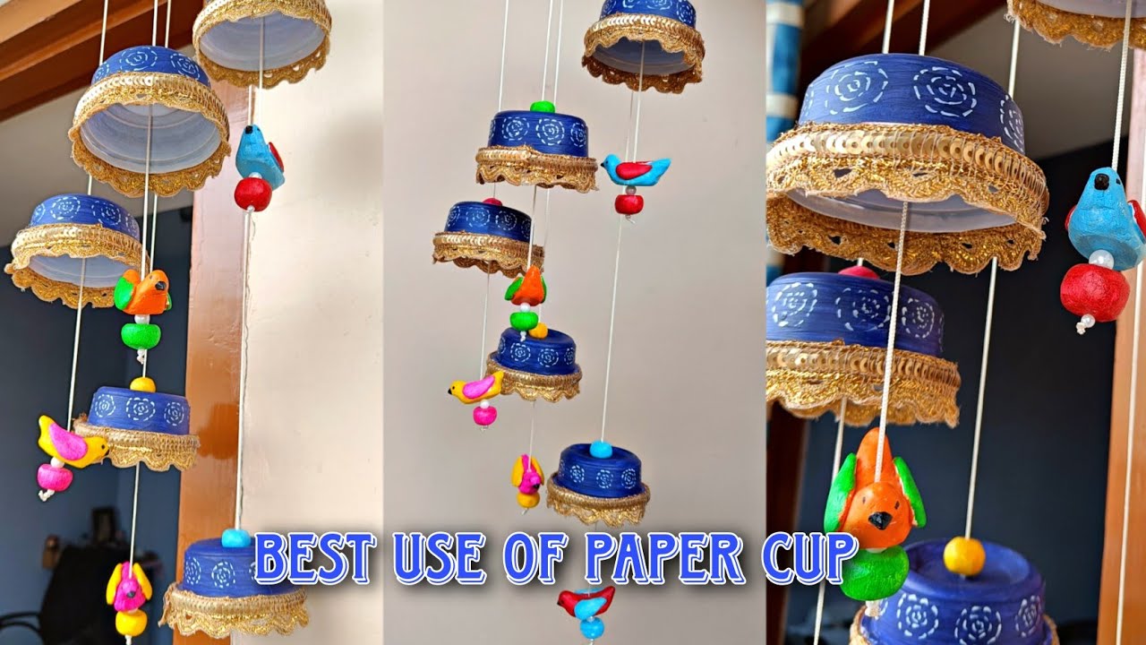 Beautiful DIY: Wind Chime !! Easy Best Out Of Waste Wind Chime | Lovely ...