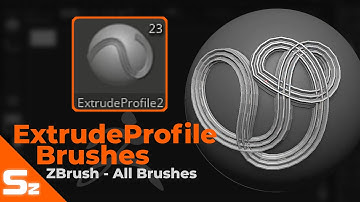 Extrude Profile Brushes: ZBrush All Brushes