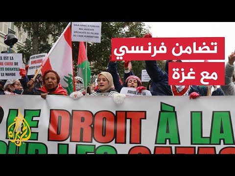 مؤيدون لفلسطين يتظاهرون في باريس ضد الدعم العسكري الفرنسي لإسرائيل