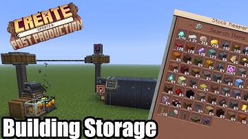 How to Build Storage using #create mod