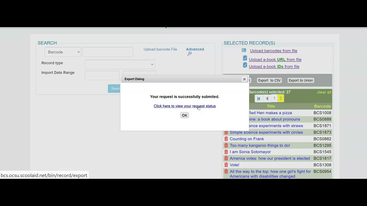 Export from Brownington to Import at Orleans