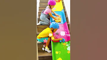 Stair Slide Adventure With Chris And Friends Short Pt2 Most Funny And Cute Kid Video In 2024 