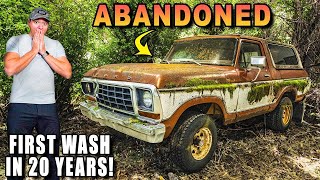 Download Lagu Real-Time Cleaning of an ABANDONED Ford Bronco Full of Moss and Spider Nests! MP3