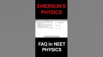 The displacement of a particle along the x-axis is given by, x=asinωt. The motion of the|FAQ in NEET
