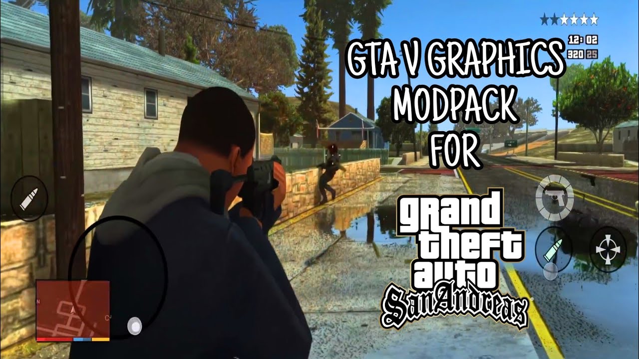 GTA San Andreas (Android) with GTA V Ultra Graphics Mod! | Realistic ...