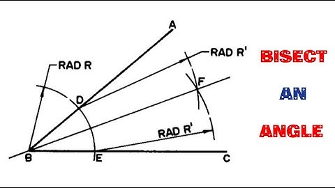 HOW TO BISECT AN ANGLE||Geometrical construction||Technical drawing||Engineering drawing